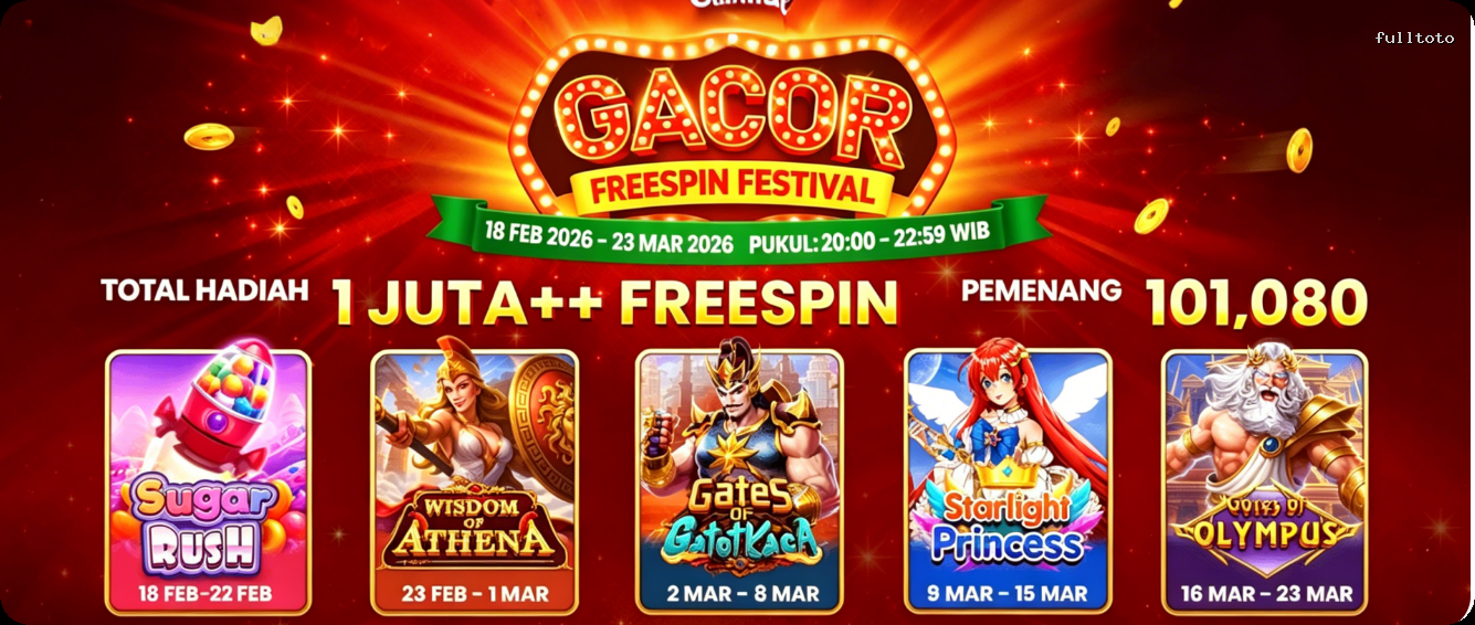 Login fulltoto Sekarang Bonus Melimpah